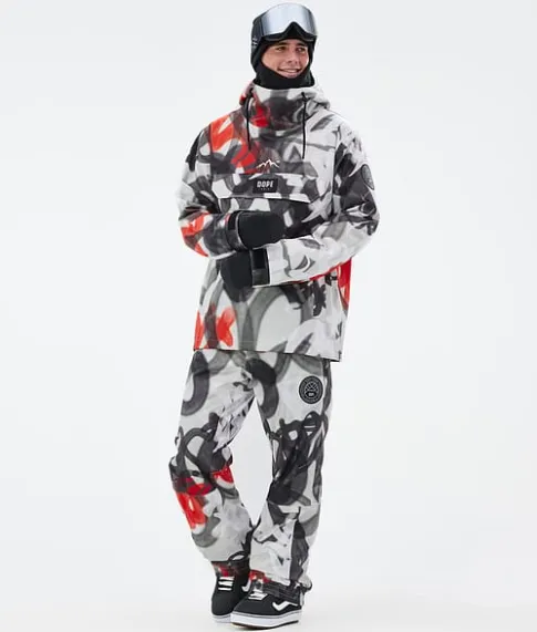 Snowboard Broeken>DOPE SNOW Blizzard SprayBlackRed