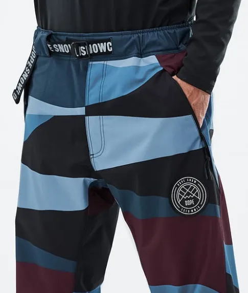 Snowboard Broeken>DOPE SNOW Blizzard ShardsBurgundyBlue