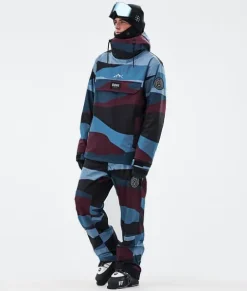 Skibroeken>DOPE SNOW Blizzard ShardsBurgundyBlue