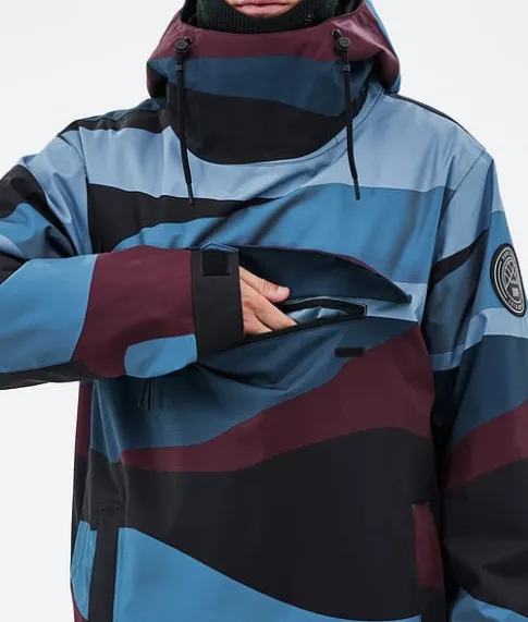 Snowboard Jassen>DOPE SNOW Blizzard ShardsBurgundyBlue