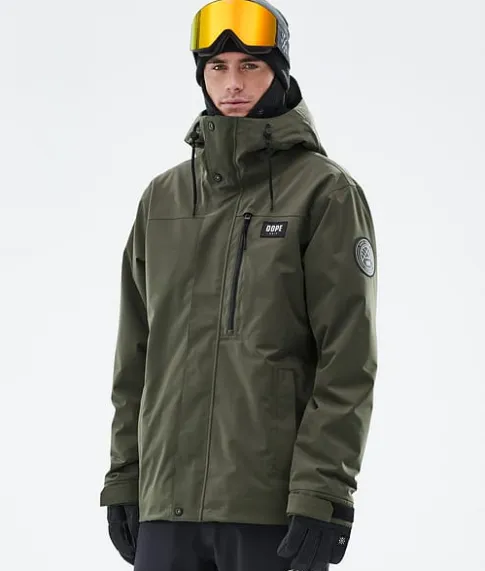 Ski Jassen>DOPE SNOW Blizzard Full Zip OliveGreen