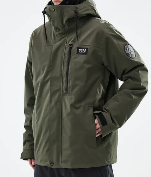 Ski Jassen>DOPE SNOW Blizzard Full Zip OliveGreen