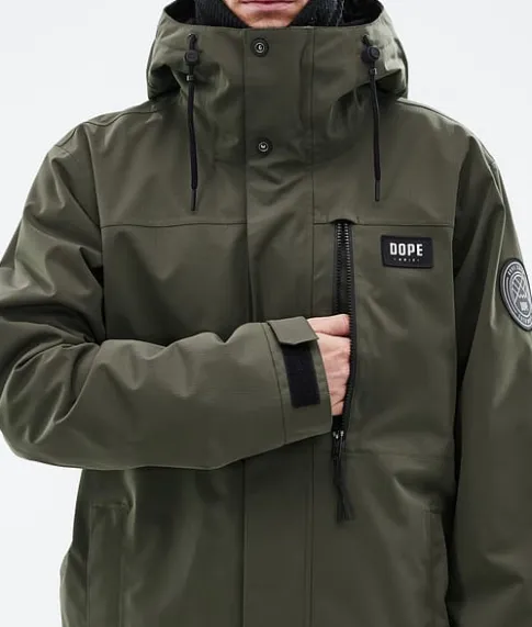 Ski Jassen>DOPE SNOW Blizzard Full Zip OliveGreen