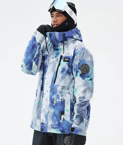 Ski Jassen>DOPE SNOW Blizzard Full Zip SprayBlueGreen