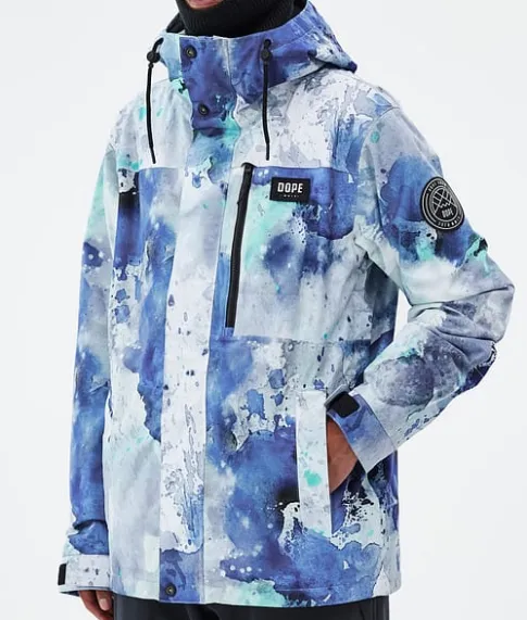 Ski Jassen>DOPE SNOW Blizzard Full Zip SprayBlueGreen
