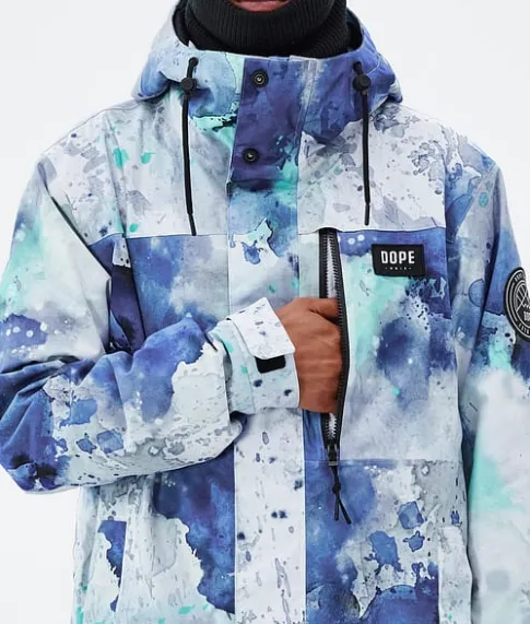 Ski Jassen>DOPE SNOW Blizzard Full Zip SprayBlueGreen