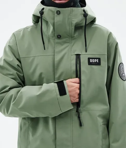 Ski Jassen>DOPE SNOW Blizzard Full Zip MossGreen