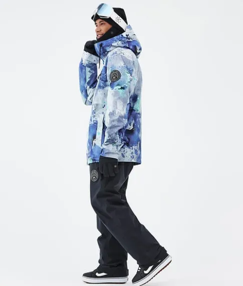 Snowboard Jassen>DOPE SNOW Blizzard Full Zip SprayBlueGreen