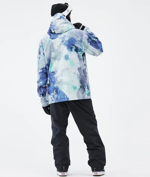 Snowboard Jassen>DOPE SNOW Blizzard Full Zip SprayBlueGreen