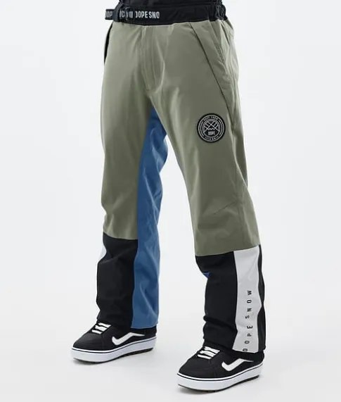 Snowboard Broeken>DOPE SNOW Blizzard Track Greenish/LightGrey/Black/BlueSteel