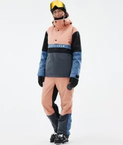 Skibroeken>DOPE SNOW Blizzard Track W FadedPeach/BlueSteel/Black/MetalBlue