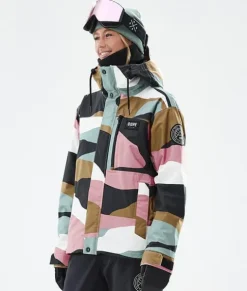 Snowboard Jassen>DOPE SNOW Blizzard W Full Zip ShardsGoldMutedPink