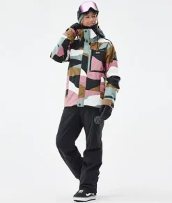 Snowboard Jassen>DOPE SNOW Blizzard W Full Zip ShardsGoldMutedPink