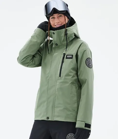 Ski Jassen>DOPE SNOW Blizzard W Full Zip MossGreen