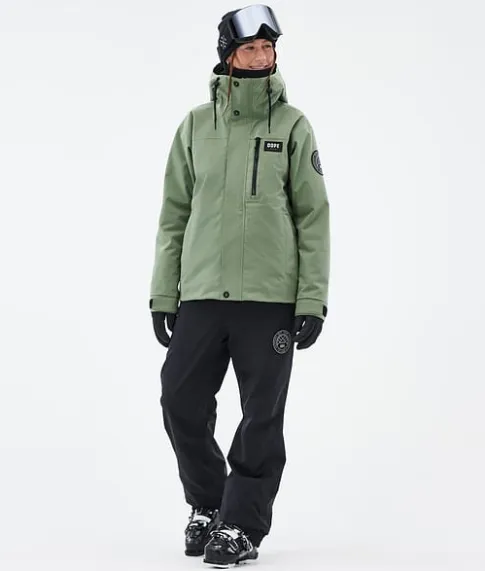 Ski Jassen>DOPE SNOW Blizzard W Full Zip MossGreen
