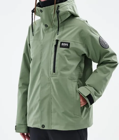 Ski Jassen>DOPE SNOW Blizzard W Full Zip MossGreen
