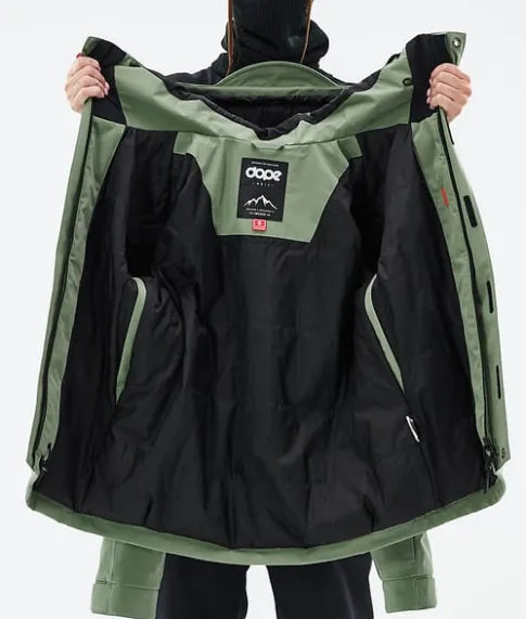 Ski Jassen>DOPE SNOW Blizzard W Full Zip MossGreen