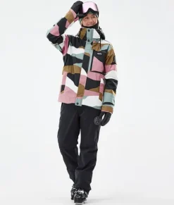 Ski Jassen>DOPE SNOW Blizzard W Full Zip ShardsGoldMutedPink