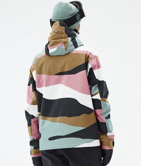 Ski Jassen>DOPE SNOW Blizzard W Full Zip ShardsGoldMutedPink