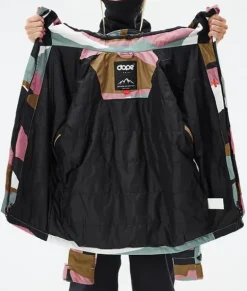 Ski Jassen>DOPE SNOW Blizzard W Full Zip ShardsGoldMutedPink