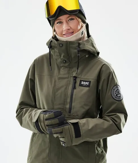 Ski Jassen>DOPE SNOW Blizzard W Full Zip OliveGreen