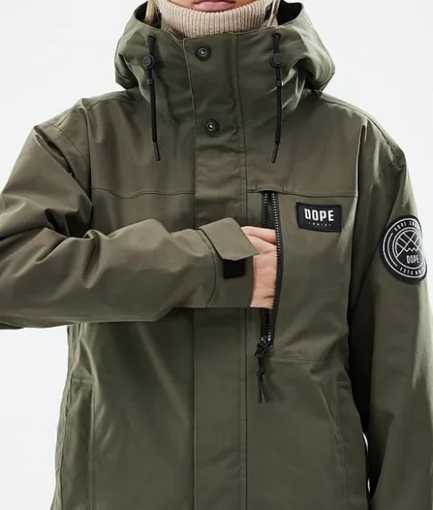Ski Jassen>DOPE SNOW Blizzard W Full Zip OliveGreen