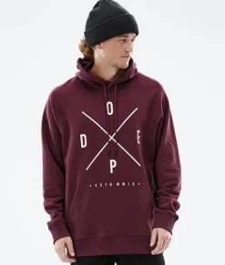 Hoodies/Truien>DOPE SNOW Common 2022 Burgundy2X-Up
