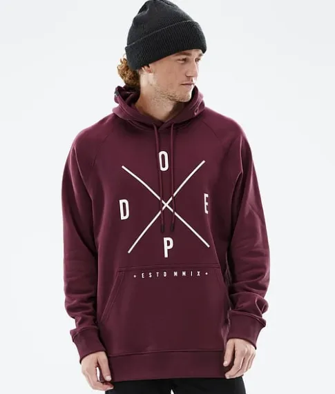 Hoodies/Truien>DOPE SNOW Common 2022 Burgundy2X-Up
