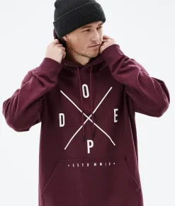 Hoodies/Truien>DOPE SNOW Common 2022 Burgundy2X-Up
