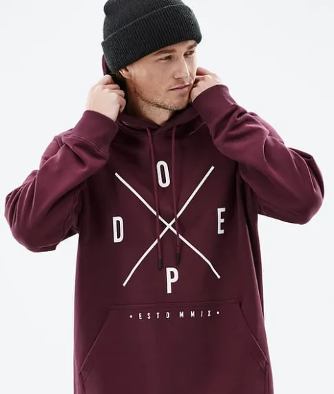Hoodies/Truien>DOPE SNOW Common 2022 Burgundy2X-Up