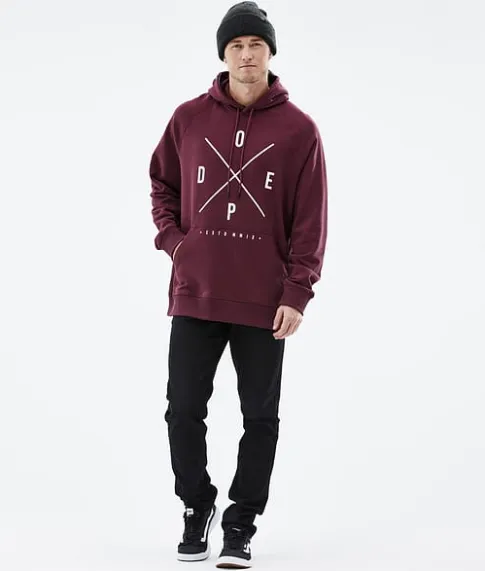 Hoodies/Truien>DOPE SNOW Common 2022 Burgundy2X-Up