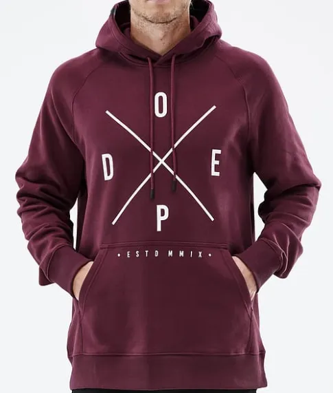 Hoodies/Truien>DOPE SNOW Common 2022 Burgundy2X-Up