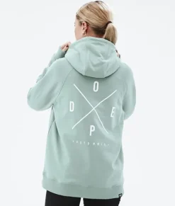 Hoodies/Truien>DOPE SNOW Common W 2022 FadedGreen2X-Up