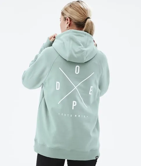Hoodies/Truien>DOPE SNOW Common W 2022 FadedGreen2X-Up