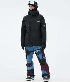 Snowboard Broeken>DOPE SNOW Iconic ShardsBurgundyBlue