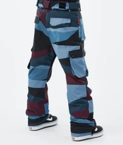 Snowboard Broeken>DOPE SNOW Iconic ShardsBurgundyBlue