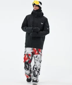 Snowboard Broeken>DOPE SNOW Iconic SprayBlackRed