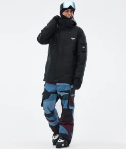 Skibroeken>DOPE SNOW Iconic ShardsBurgundyBlue