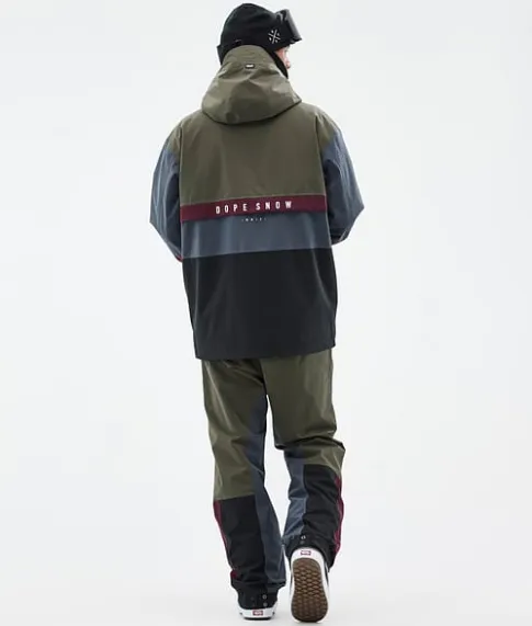Snowboard Jassen>DOPE SNOW Legacy Track OliveGreen/Burgundy/MetalBlue/Black