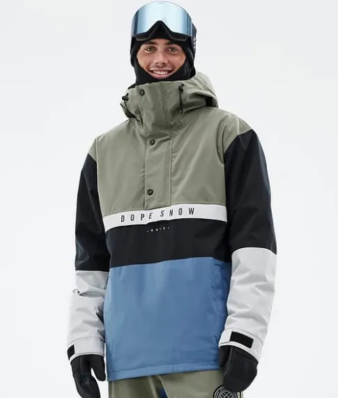 Ski Jassen>DOPE SNOW Legacy Track Greenish/LightGrey/Black/BlueSteel