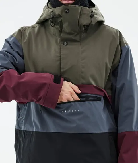 Ski Jassen>DOPE SNOW Legacy Track OIiveGreen/Burgundy/MetalBlue/Black