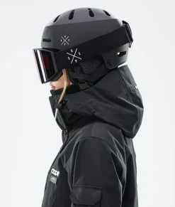 Skihelmen|Skihelmen>DOPE SNOW Macon 2.0 MatteBlackw/BlackX-Up