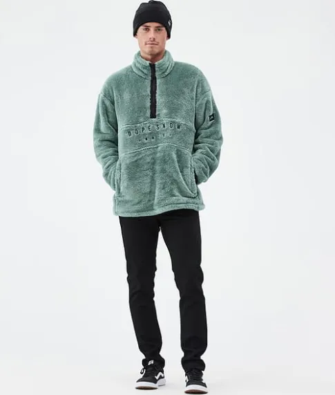 Fleece>DOPE SNOW Pile FadedGreen