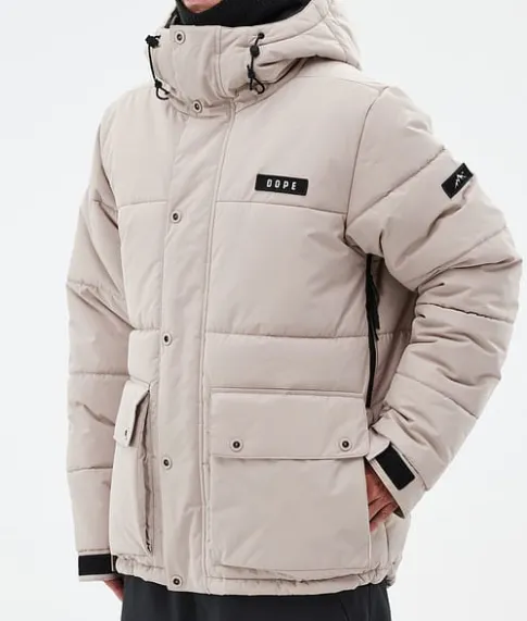 Snowboard Jassen>DOPE SNOW Puffer Full Zip Sand