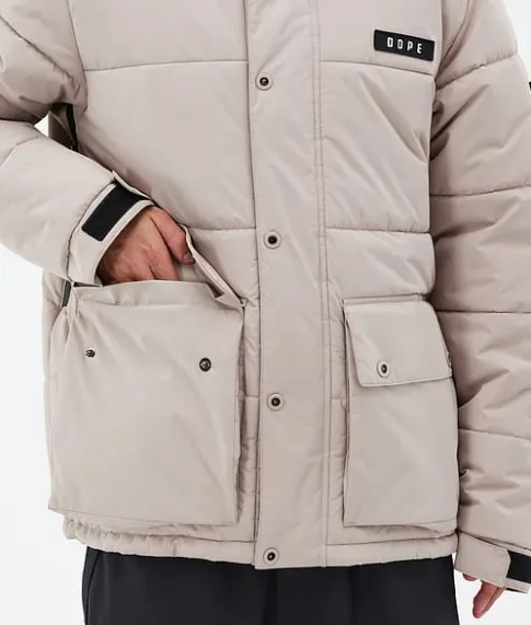 Snowboard Jassen>DOPE SNOW Puffer Full Zip Sand
