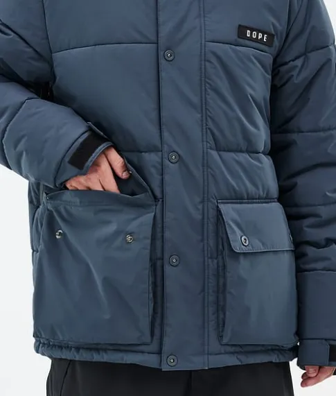 Snowboard Jassen>DOPE SNOW Puffer Full Zip MetalBlue