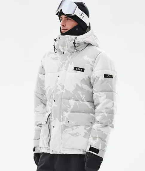 Ski Jassen>DOPE SNOW Puffer Full Zip GreyCamo