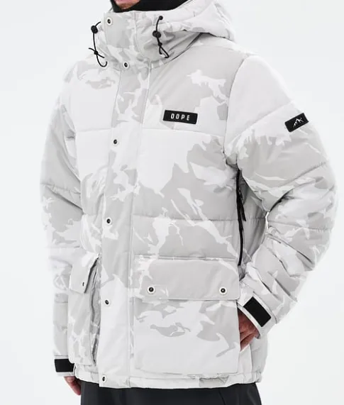 Ski Jassen>DOPE SNOW Puffer Full Zip GreyCamo