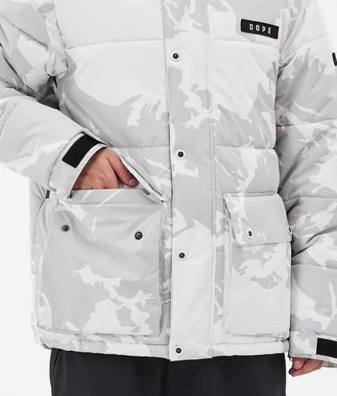 Ski Jassen>DOPE SNOW Puffer Full Zip GreyCamo