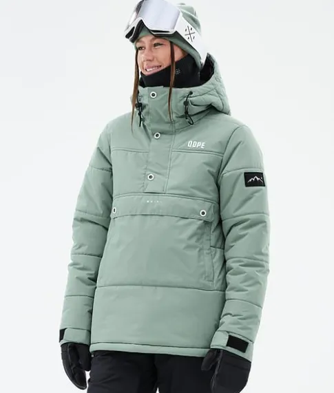 Ski Jassen>DOPE SNOW Puffer W FadedGreen